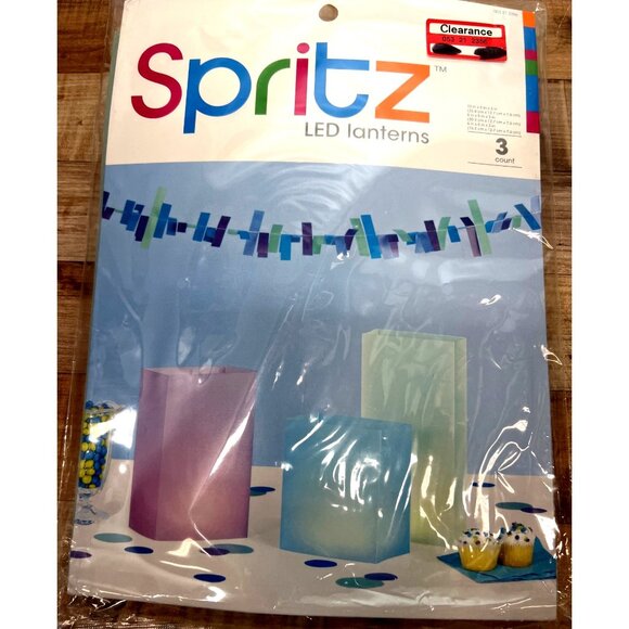 Spritz LED Lanterns 3 Count Multicolor - Picture 1 of 3
